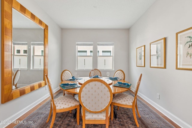 dining room with wood-type flooring and a wealth of natural light