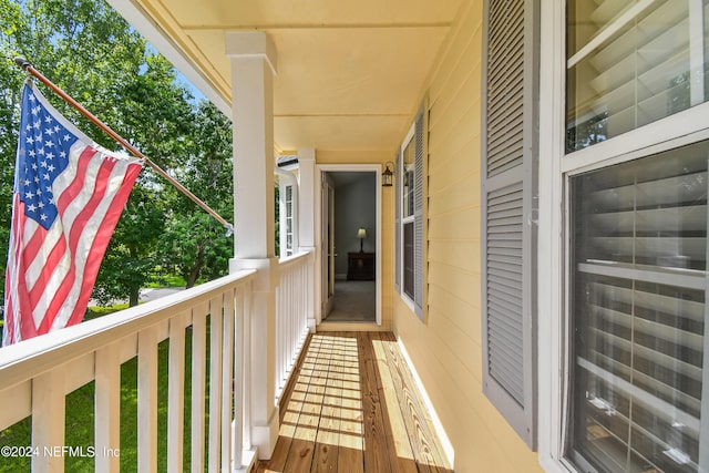 view of balcony