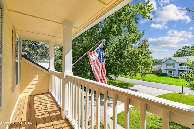 view of balcony