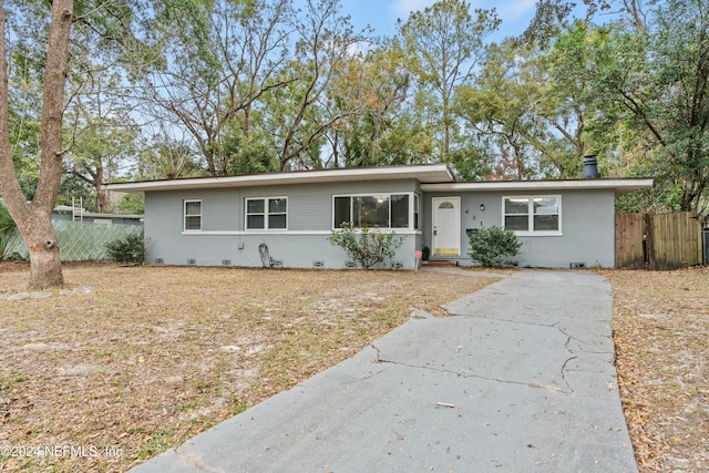 view of ranch-style home