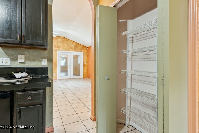 interior space featuring french doors