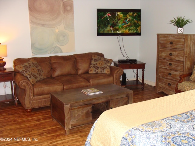 interior space featuring hardwood / wood-style flooring