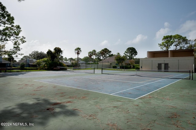 view of sport court