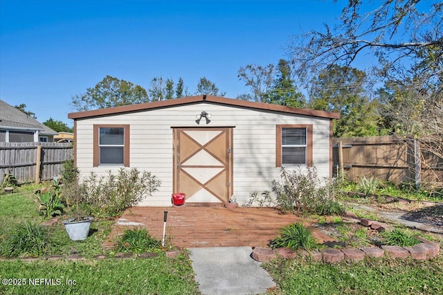 view of outbuilding