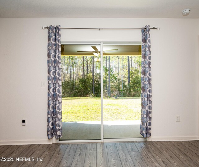 interior space featuring hardwood / wood-style floors