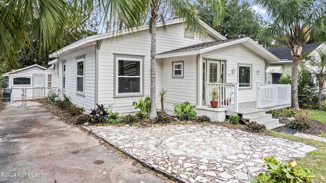 view of bungalow-style house