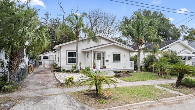 view of bungalow-style home