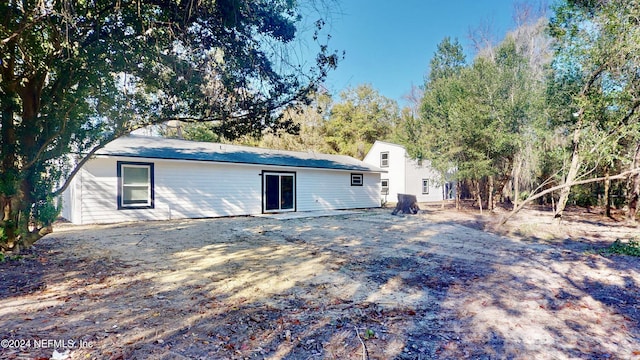 view of back of property