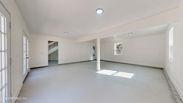 4774 Leopard Cir, Middleburg, FL 32068 - basement featuring recessed lighting and baseboards