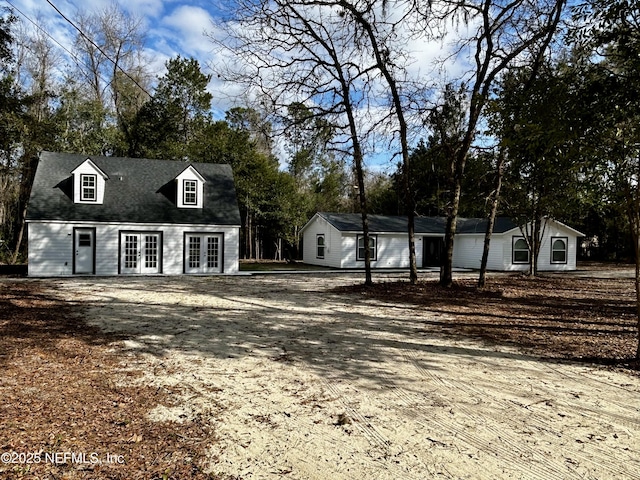 exterior space featuring french doors