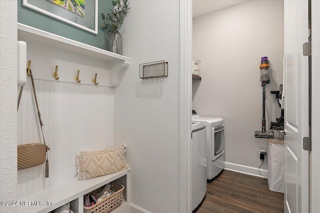 laundry room featuring washer and dryer