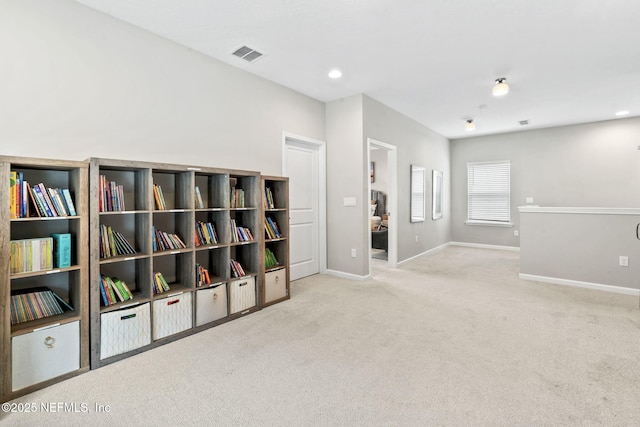 interior space with light carpet