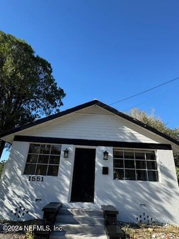 view of front of home