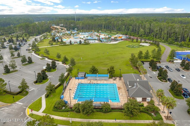 birds eye view of property