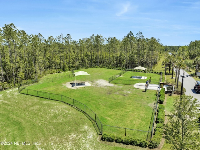 view of community featuring a yard