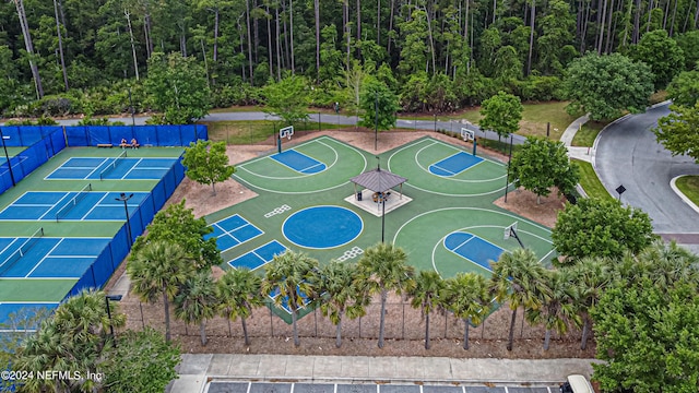 view of basketball court