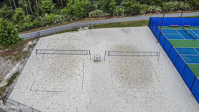 surrounding community featuring volleyball court