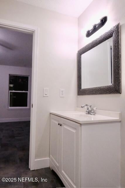 bathroom with vanity