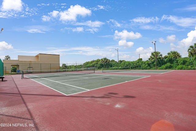 view of tennis court