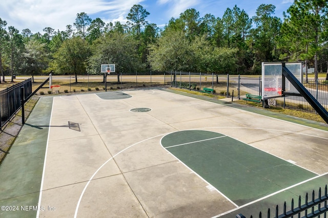 view of sport court