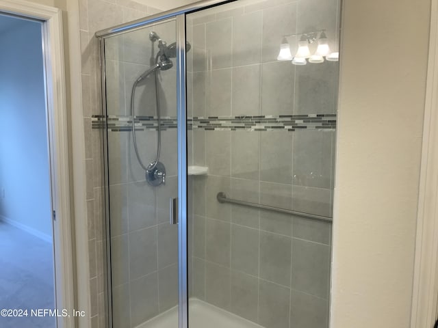 bathroom with walk in shower