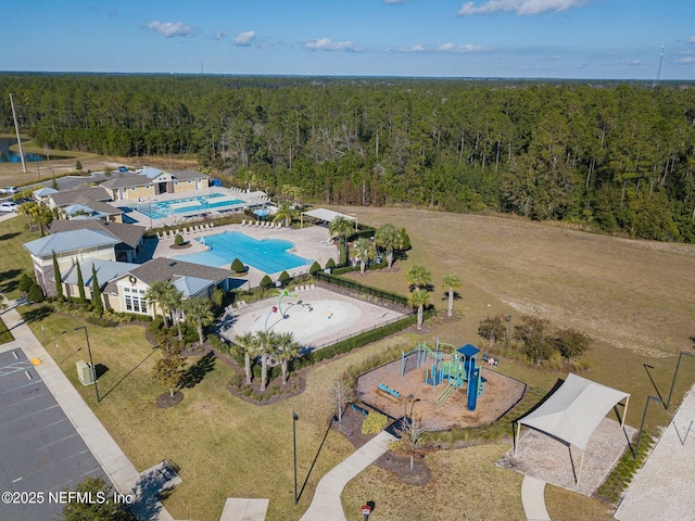 birds eye view of property