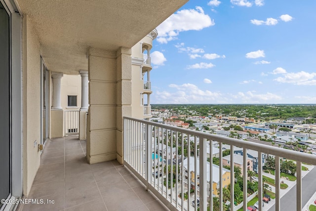 view of balcony