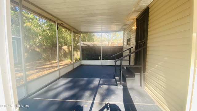 view of sunroom