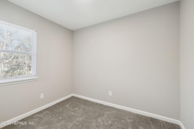 carpeted empty room with a healthy amount of sunlight