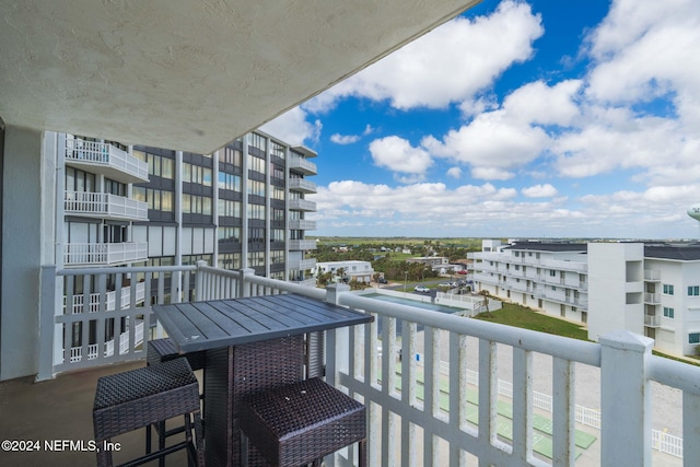 view of balcony