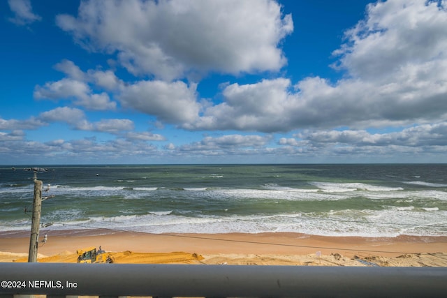 water view with a view of the beach