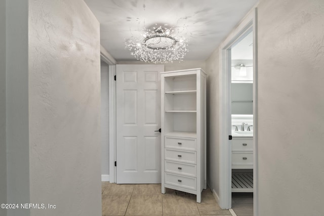 closet featuring sink