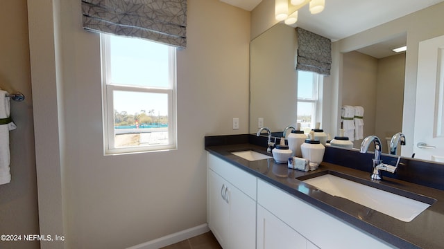 bathroom with vanity