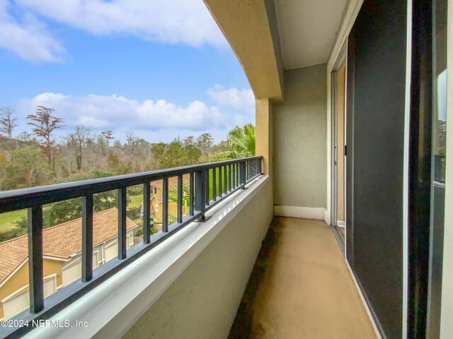 view of balcony