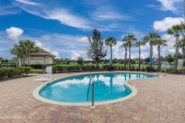 view of pool with a patio area