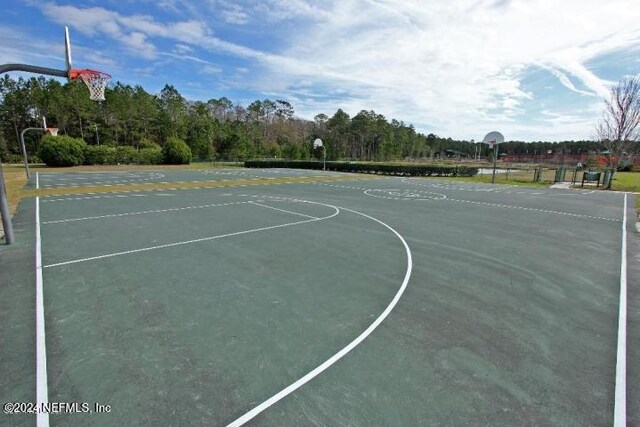 view of sport court