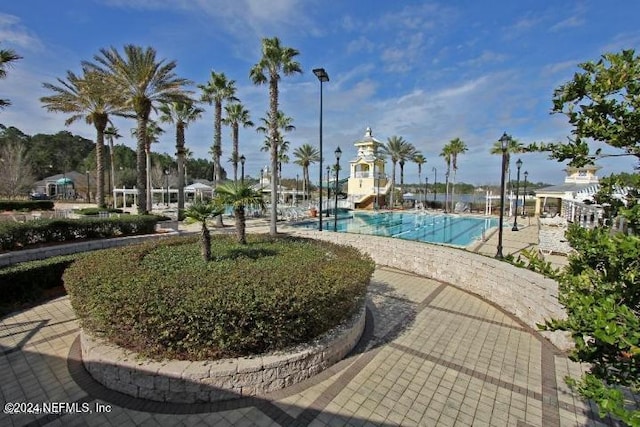 view of pool with a patio