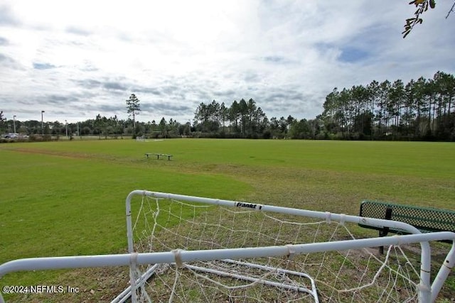 view of yard featuring a rural view