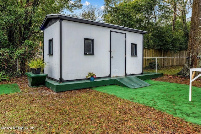 view of outbuilding