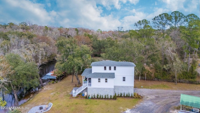 birds eye view of property