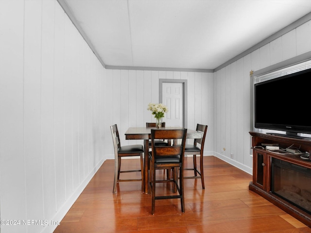 dining room featuring hardwood / wood-style flooring