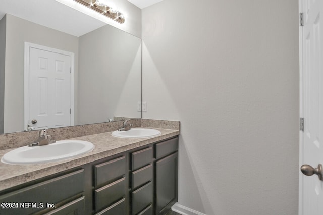 bathroom with vanity