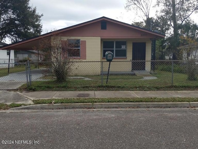 view of bungalow-style home