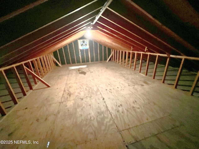 view of attic