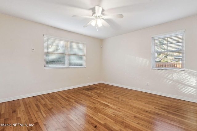 5140 Ortega Blvd, Jacksonville, FL 32210 - empty room featuring light wood finished floors and ceiling fan