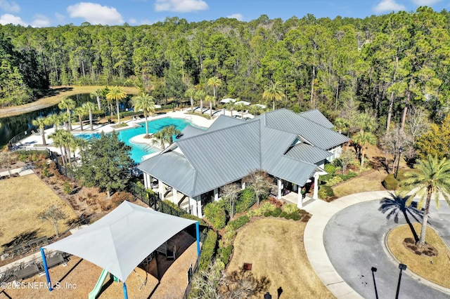 birds eye view of property