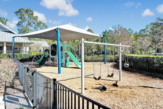 view of jungle gym