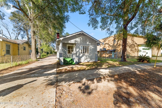 view of bungalow-style home