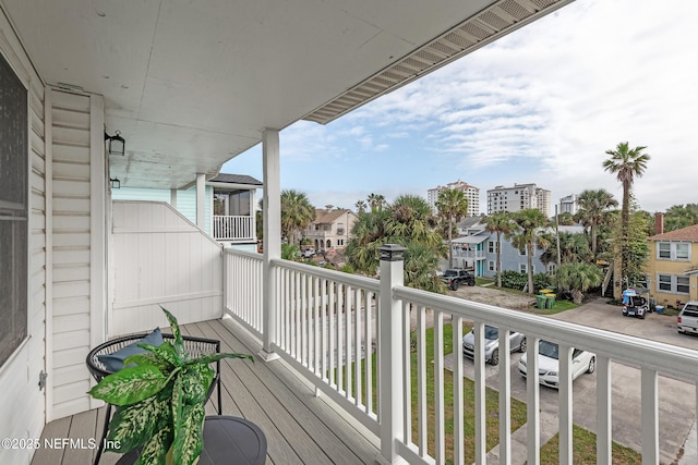 view of balcony