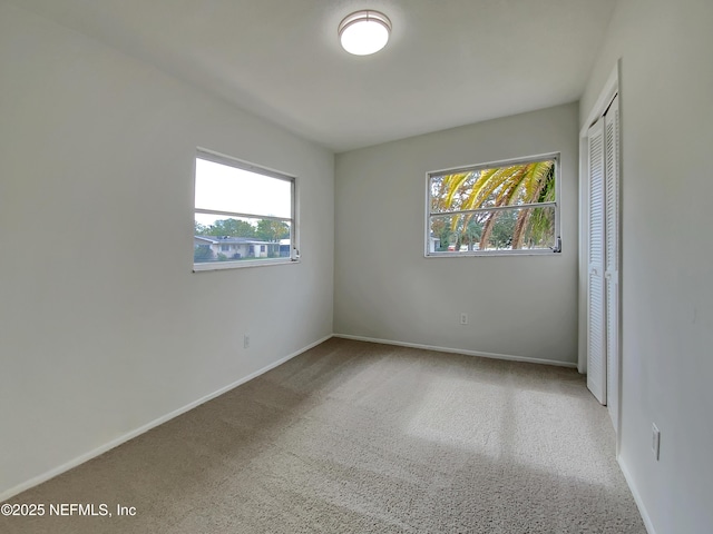 view of carpeted empty room